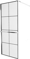 Dušo sienelė Mexen Kioto  Walk-In, 90 cm x 200 cm, juoda/chromo