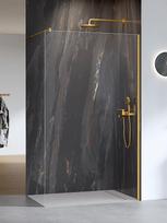 Dušo sienelė Magnifity Gardena Walk-In, 80 cm x 200 cm, skaidri/aukso matinė