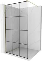 Dušo sienelė Mexen Kioto Walk-In, 110 cm x 200 cm, aukso/juoda