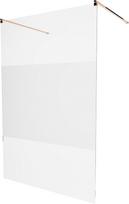 Dušo sienelė Mexen Kioto Walk-In, 100 cm x 200 cm, rausvo aukso