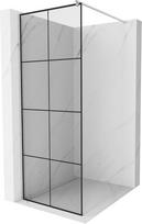 Dušo sienelė Mexen Kioto Walk-In, 90 cm x 200 cm, juoda/chromo