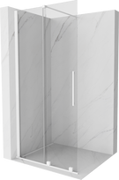Dušo sienelė Mexen Walk-In Velar, 100 cm x 200 cm, balta