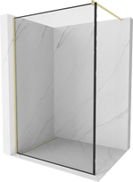 Dušo sienelė Mexen Kioto Walk-in, 90 cm x 200 cm, brushed gold