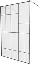 Dušo sienelė Mexen Kioto 800-120-002-01-78, 120 cm x 200 cm, juoda/chromo