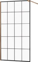 Dušo sienelė Mexen Kioto 800-130-101-60-77, 130 cm x 200 cm, juoda/rausvo aukso