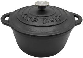 ketaus juodas - King Hoff Ketaus puodas su dangčiu, 4 l, Ø24 cm, Juodas (Black), KH-1476 - 3 nuotrauka