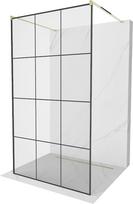 Dušo sienelė Mexen Kioto Walk-In, 120 cm x 200 cm, aukso/juoda