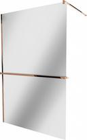 Dušo sienelė Mexen Kioto  Walk-In, 80 cm x 200 cm, rausvo aukso