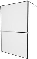 Dušo sienelė Mexen Kioto  Walk-In Black Frame, 140 cm x 200 cm, juoda/chromo