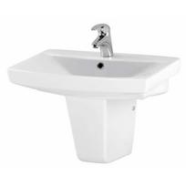 pakabinami praustuvai - Cersanit Carina 60 cm, pakabinamas, baltas (White) - 1 nuotrauka