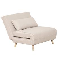 fotelis lova - Fotelis HOMCOM Sofa Lova, Smėlio (Sand) - 2 nuotrauka