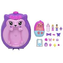 barbie kemperis - Lėlių rinkinys Polly Pocket Hedgehog JBJ91, 30 cm - 4 nuotrauka