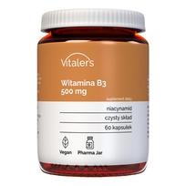 vitaminas b kapsules - Vitaler's Vitaminas B3 500 mg, 60 kapsulių - 1 nuotrauka