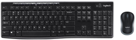 logitech belaide klaviatura ir pelyte - Logitech MK270 Belaidė Klaviatūra ir Pelė, Juoda (Black) - 1 nuotrauka