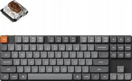 tkl keyboard - Keychron K1 Max 80% TKL Brown Switch Juodas (Black) - 1 nuotrauka