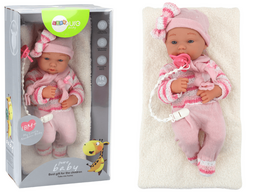 leliu drabuziai - Leantoys Kūdikio lėlė rožiniais drabužiais 18m+ - 1 nuotrauka