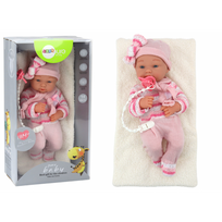 leliu drabuziai - Leantoys Kūdikio lėlė rožiniais drabužiais 18m+ - 2 nuotrauka