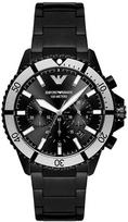 diver laikrodis - EMPORIO ARMANI DIVER CHRONOGRAPH QUARTZ AR80050 Juodas (Black) - 2 nuotrauka