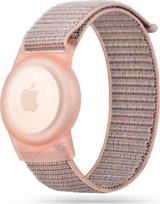 apple vaikams - Tech-Protect Nylon Strap for Apple AirTag, rožinė (Pink) - 1 nuotrauka