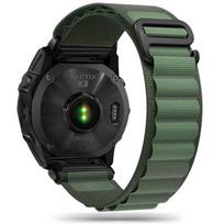 fenix 8 pro - Tech-Protect Nylon Pro dirželis Garmin Fenix 5/6/6 Pro/7 Tamsiai žalias (Dark Green) - 1 nuotrauka