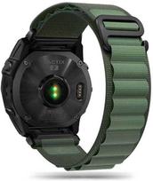 fenix 8 pro - Tech-Protect Nylon Pro dirželis Garmin Fenix 5/6/6 Pro/7 Tamsiai žalias (Dark Green) - 2 nuotrauka