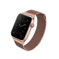 Uniq Dante dirželis Apple Watch Series 1/2/3/4/5/6/7/8/SE/SE2 38/40/41mm Nerūdijančio plieno, rožinis auksas (Rose Gold)