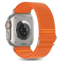 apple ultra watch apyranke - Tech-Protect Nylon Slip Apple Watch 6/7/8/9/10/SE/Ultra 1/2 (44/45/46/49 mm) Oranžinis (Orange) - 1 nuotrauka