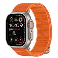 apple ultra watch apyranke - Tech-Protect Nylon Slip Apple Watch 6/7/8/9/10/SE/Ultra 1/2 (44/45/46/49 mm) Oranžinis (Orange) - 2 nuotrauka