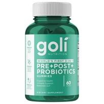 Goli Nutrition Pre + Post + Probiotikai, 60 kramtomųjų guminukų