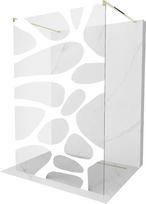 Dušo sienelė Mexen Kioto Walk-In, 110 cm x 200 cm, aukso/balta
