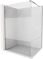 Dušo sienelė Mexen Kioto Walk-In, 130 cm x 200 cm, rausvo aukso