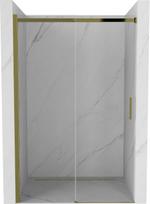 Dušo durys Mexen Omega, 140 cm x 190 cm, aukso