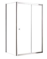 Dušo sienelė Besco Duo Slide 90, 90 cm x 195 cm, skaidri