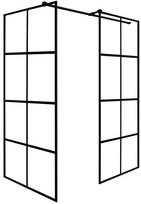 Dušo sienelė Besco Excea EXC-109-190B, 100 cm x 190 cm x 90 cm, skaidri/juoda