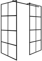 Dušo sienelė Besco Excea EXC-129-190B, 120 cm x 190 cm x 90 cm, skaidri/juoda
