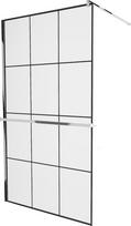 Dušo sienelė Mexen Kioto  Walk-In, 120 cm x 200 cm, juoda/chromo