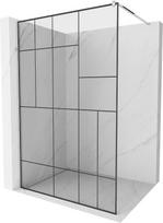 Dušo sienelė Mexen Kioto Walk-In, 80 cm x 200 cm, juoda/chromo