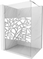 Dušo sienelė Mexen Kioto Walk-in, 100 cm x 200 cm, balta/chromo