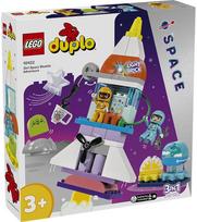 konstruktoriai su atsuktuvu - LEGO DUPLO Kosminio erdvėlaivio nuotykiai trys viename 10422 - 3 nuotrauka