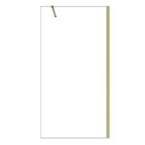 Dušo sienelė Besco Eco-N Walk-In, 110 cm x 195 cm, aukso