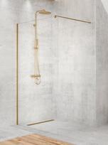 Dušo sienelė Magnifity Unika Walk-In, 80 cm x 200 cm, skaidri/aukso