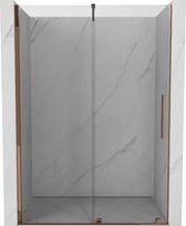 Dušo durys Mexen Velar, 120 cm x 200 cm, rausvo aukso