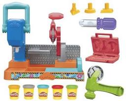 modelinas play doh - PLAY-DOH Rinkinys „Dirbtuvės“ (Tool Bench) - 1 nuotrauka