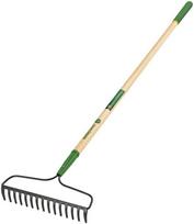 truper jd - Truper Dirvos greblys su medine rankena, 166 cm, 15 dantų John Deere R-15AM-X-JD - 2 nuotrauka
