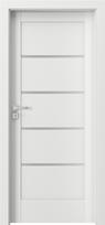 Vidaus durų varčia Porta Verte Home G4, dešininės, balta/pilka, 203 x 74.4 x 4 cm