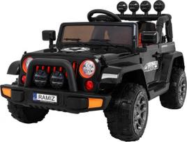 elektromobilis jeep - Ramiz Jeep Full Time 4WD, juodas (Black) - 1 nuotrauka
