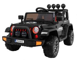 elektromobilis jeep - Ramiz Jeep Full Time 4WD, juodas (Black) - 2 nuotrauka