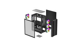 korpusas deepcool cc560 v2 - DeepCool CC560 ARGB V2 Midi Tower Juoda - 10 nuotrauka