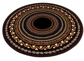Kilimas vidaus Conceptum Hypnose Mystic Mandala 286CHL7081, įvairių spalvų/ruda, 200 cm x 200 cm