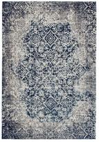 Kilimas vidaus Kayoom River 140, pilka/tamsiai mėlyna, 150 cm x 80 cm